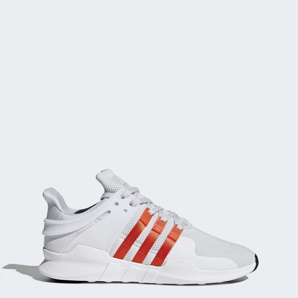 Adidas Eqt Support Adv - Originals γυναικεια - Ασπρα/Γκρι/Πορτοκαλι/Ασπρα,Μέγεθος: EU 36 – 54 2/3 (4